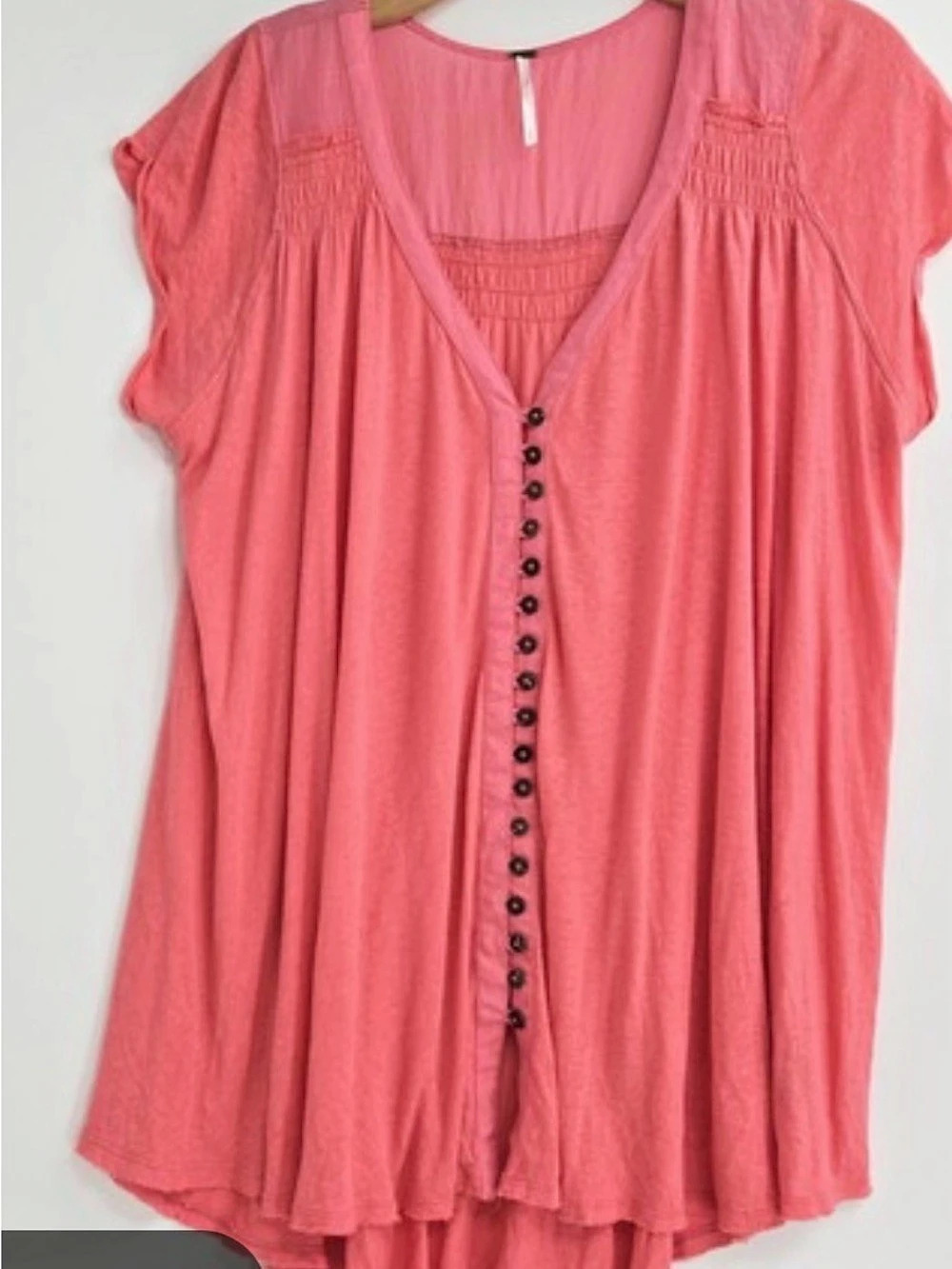 Free People Bright Pink Highland Top